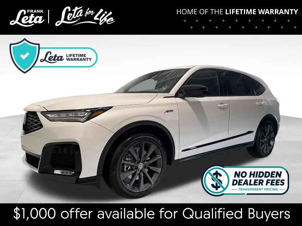 New 2026 Platinum White Pearl Acura A-Spec image 1