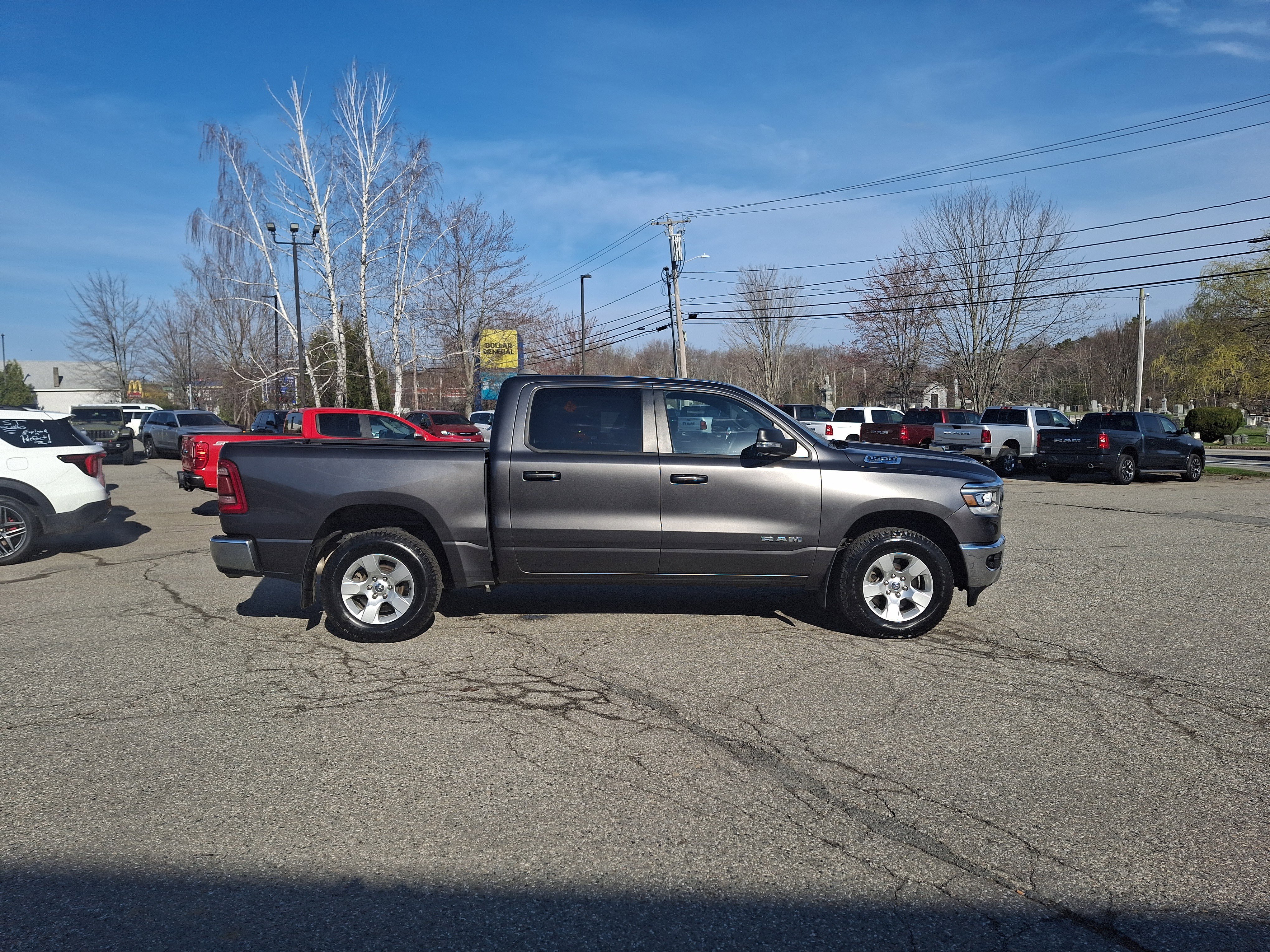Used 2022 Granite Crystal Metallic Clearcoat Ram Big Horn image 2