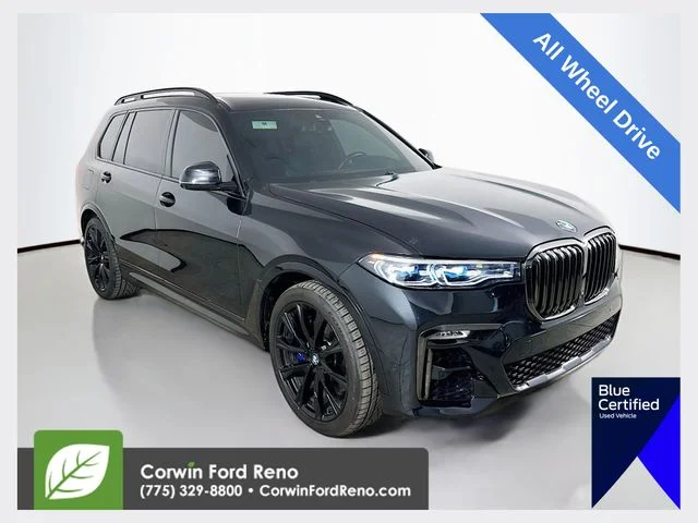 Certified Used 2020 Black Sapphire Metallic BMW M50i image 1