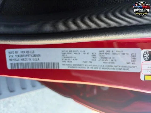 New 2026 Molten Red Pearl-Coat Exterior Paint RAM RHO image 30