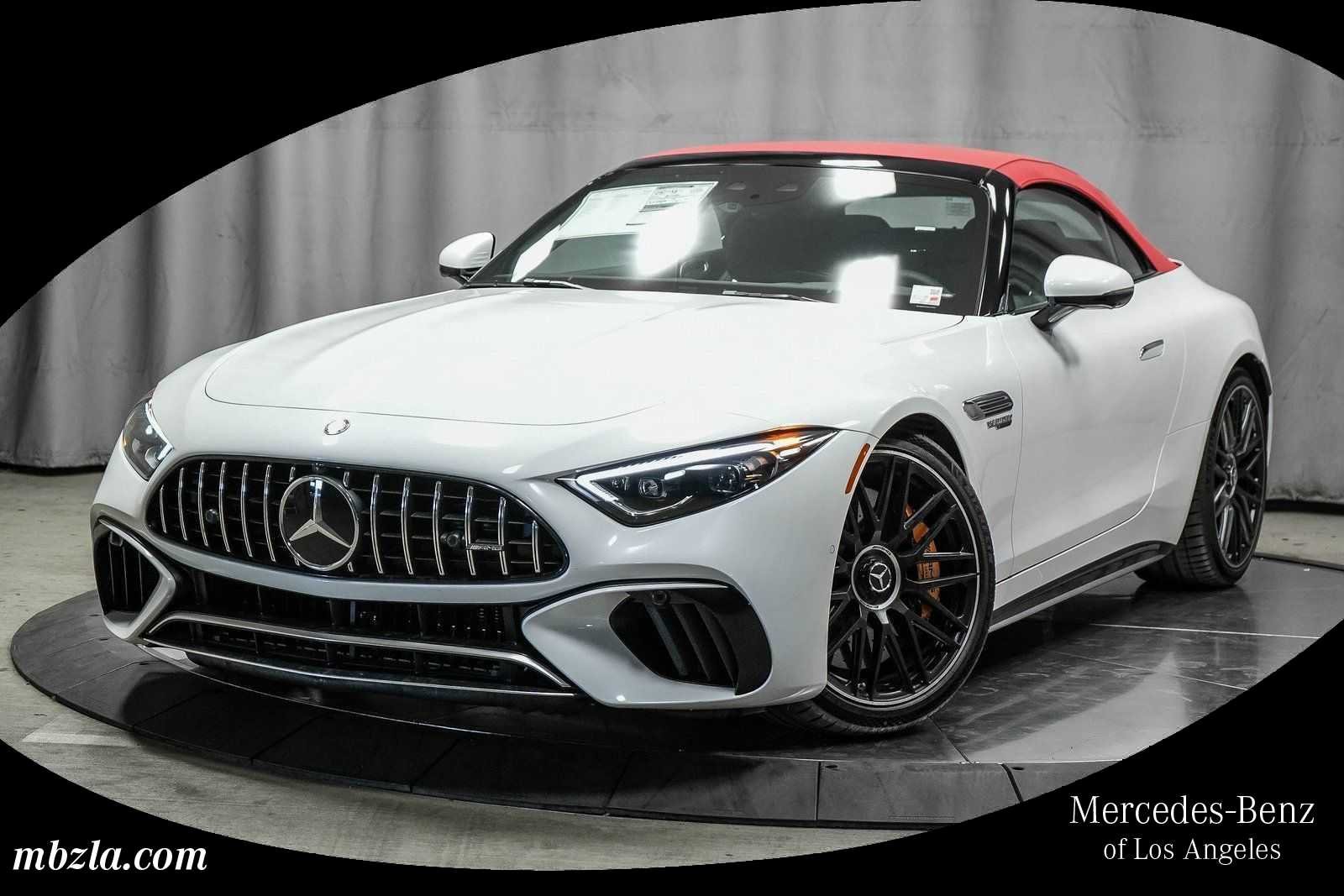 New 2025 MANUFAKTUR Moonlight White Metallic Mercedes-Benz AMG® SL 63 S E Performance Roadster image 42