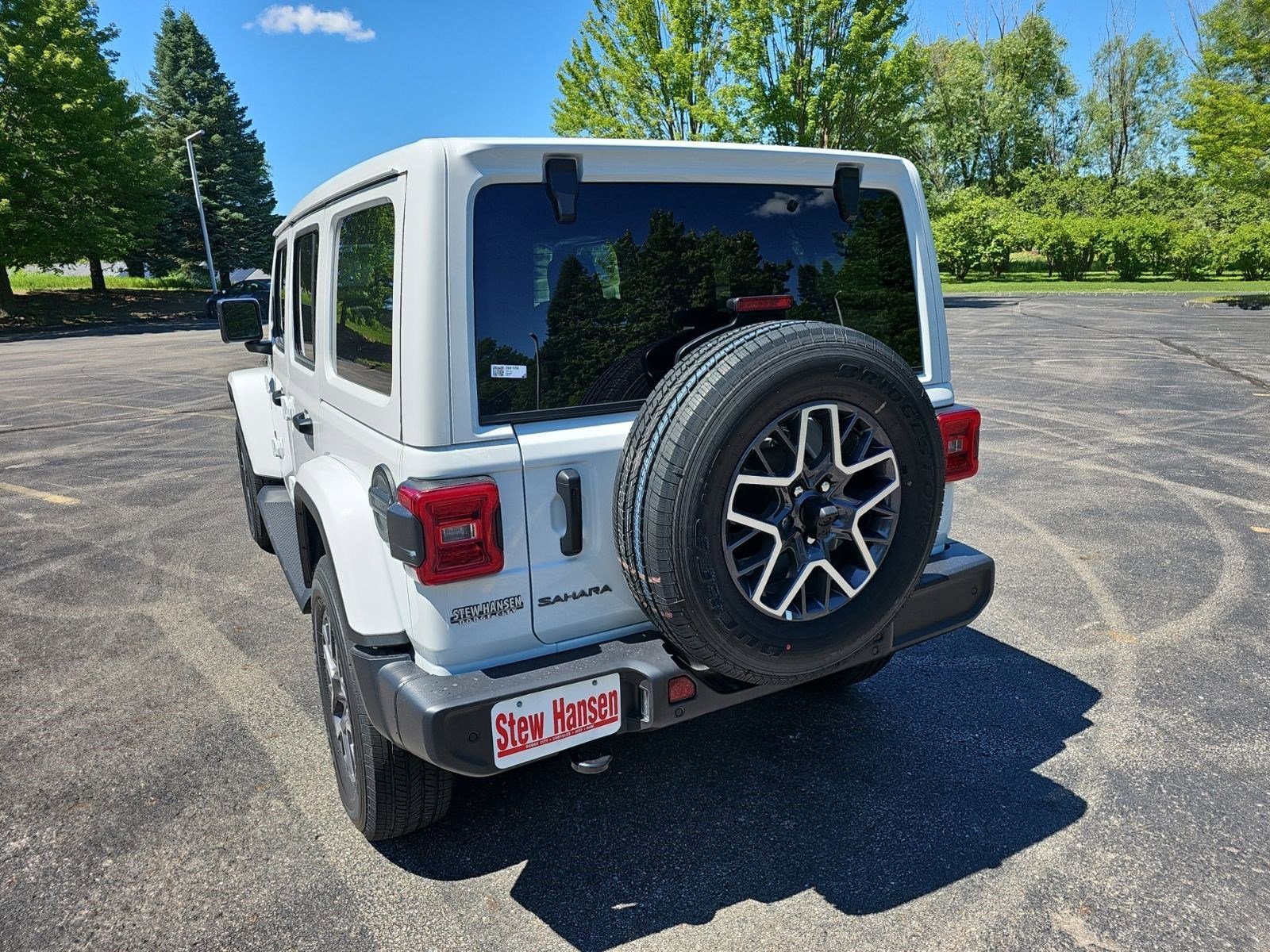 New 2026 Bright White Clearcoat Jeep Sahara image 3