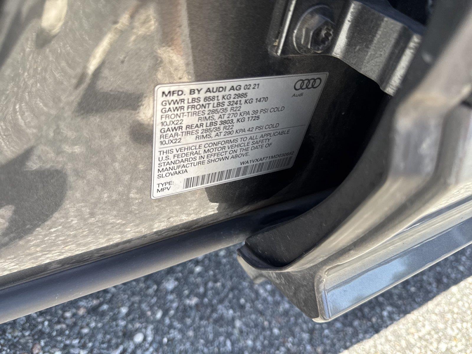 Used 2021 Samurai Gray Metallic Audi Prestige image 35