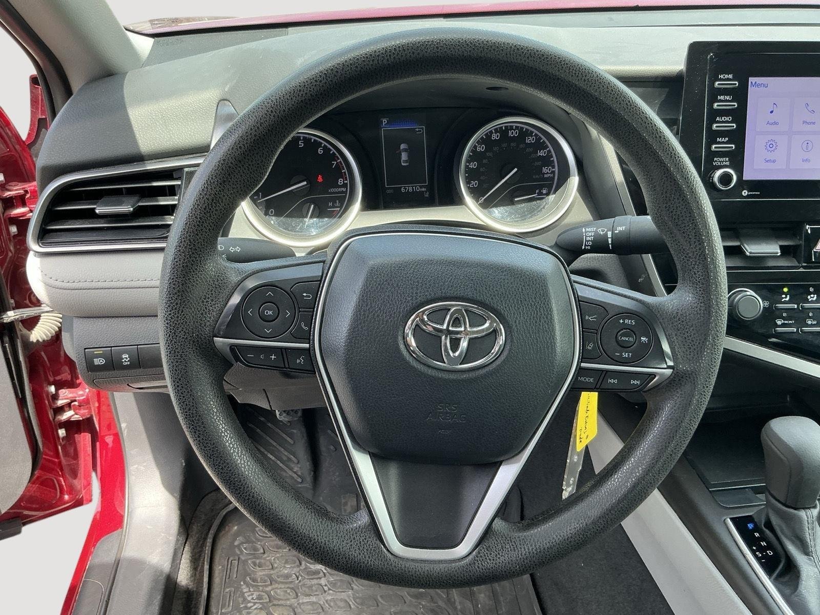 Certified Used 2021 Ruby Flare Pearl Toyota LE image 7