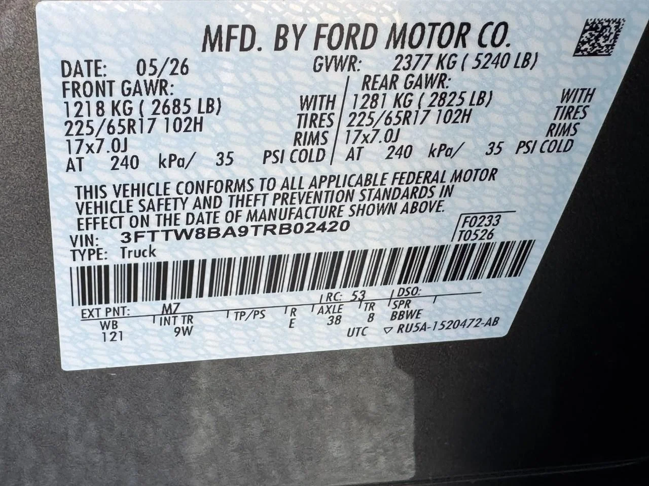 New 2026 Carbonized Gray Metallic Ford XL image 16