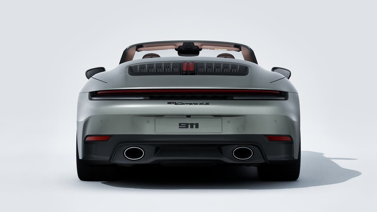 New 2026 Aventurine Green Metallic Porsche Carrera 4S Cabriolet image 7