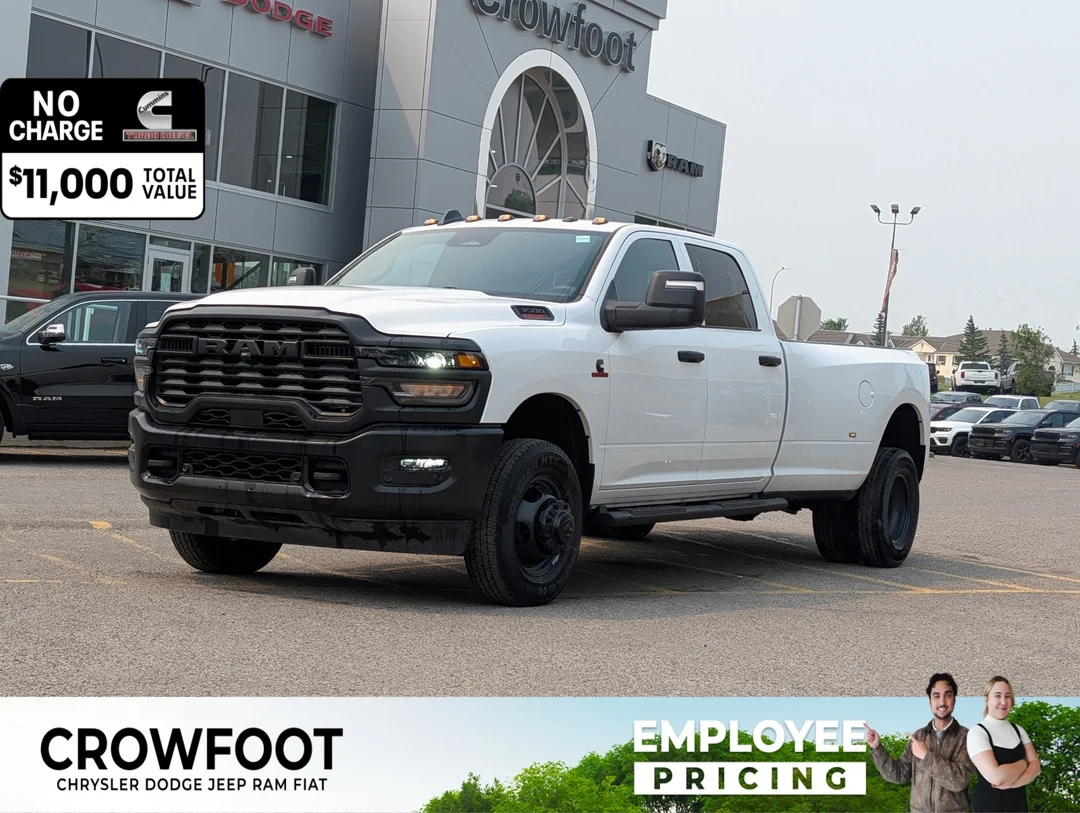 New 2026 White RAM Tradesman - - 6.7L Cummins HO Turbo Diesel - Tradesman Level 1 Pkg w/ 12 Screen - Dually & More! image 1