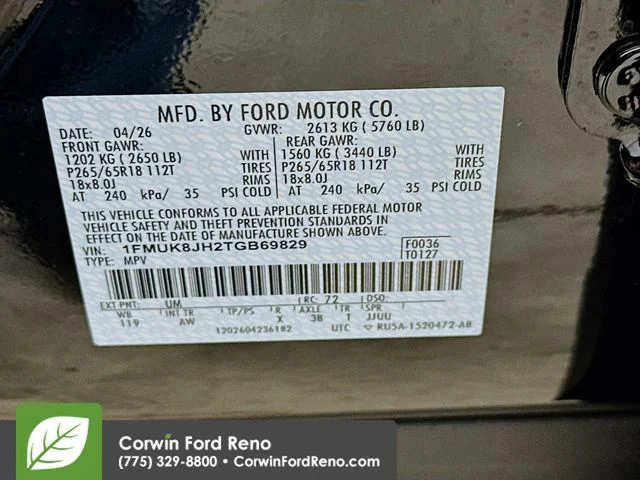 New 2026 Agate Black Metallic Ford Tremor image 34