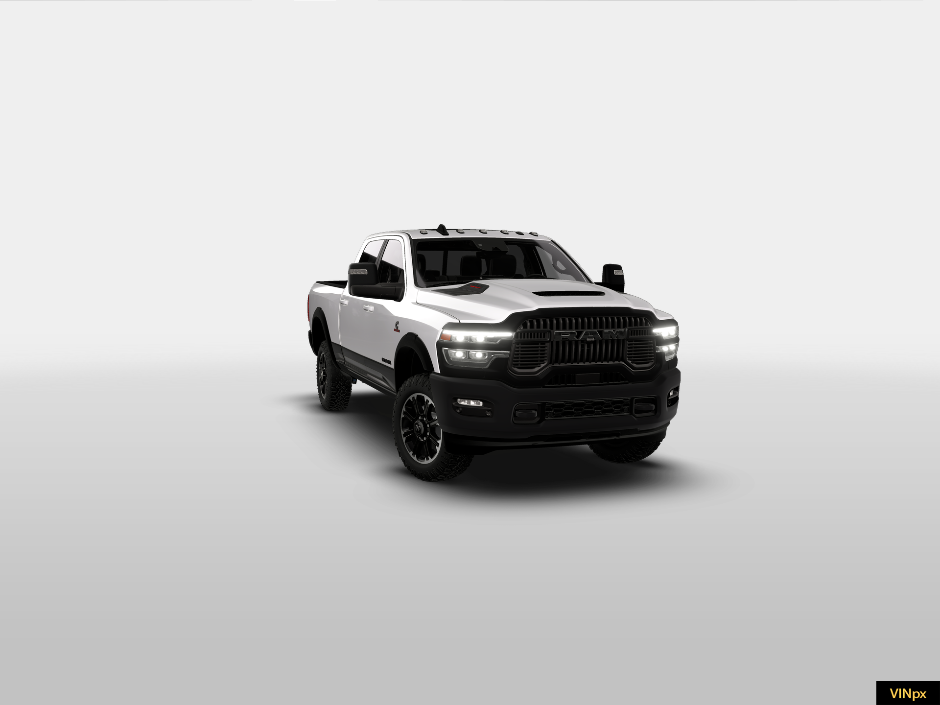 New 2026 Bright White Clear-Coat Exterior Paint RAM REBEL image 7
