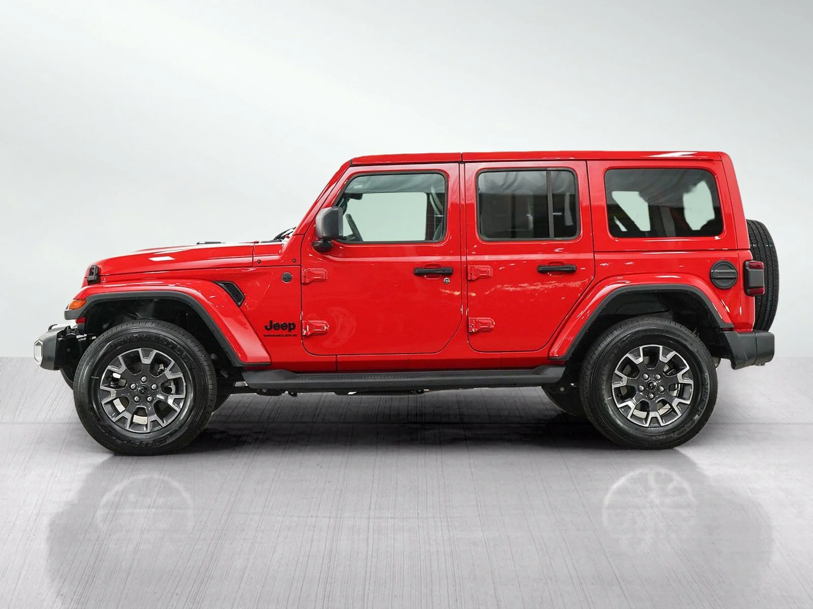 Used 2026 Jeep Wrangler 4-Door Sahara with VIN 1C4PJXEG8TW167654 for sale in Hopkins, Minnesota