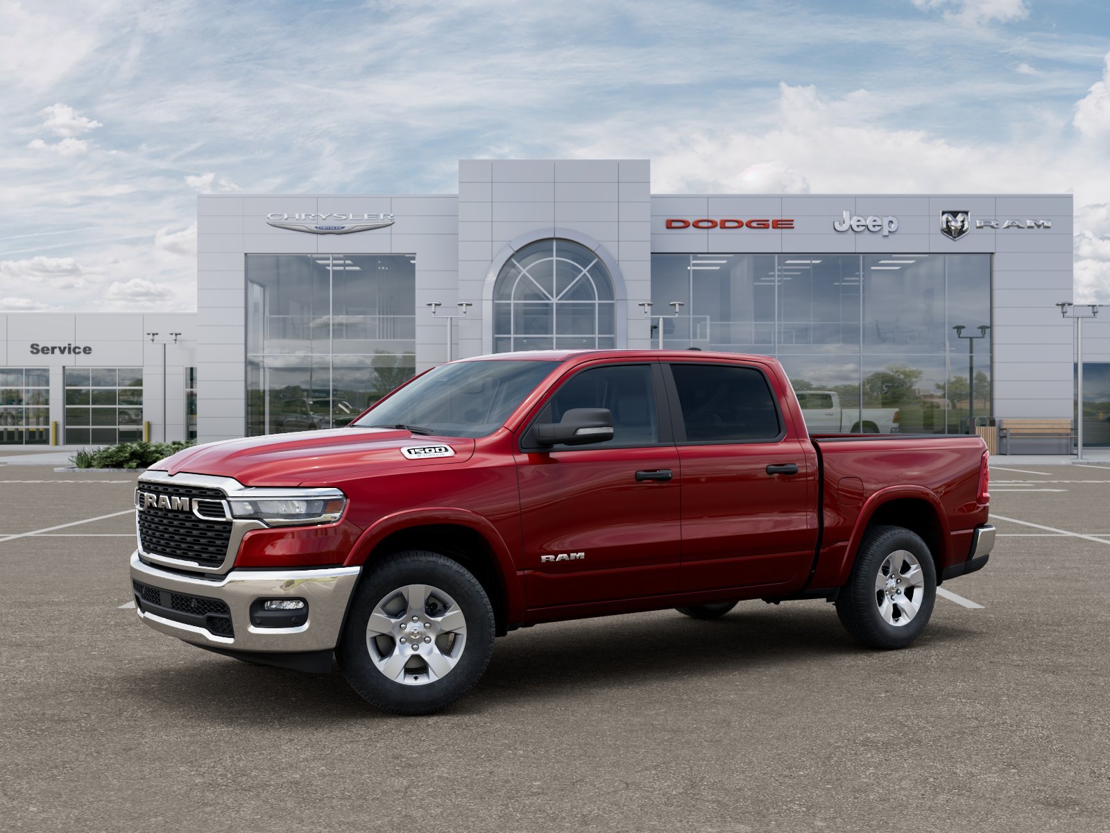 New 2026 Molten Red Pearlcoat RAM Big Horn/Lone Star image 2