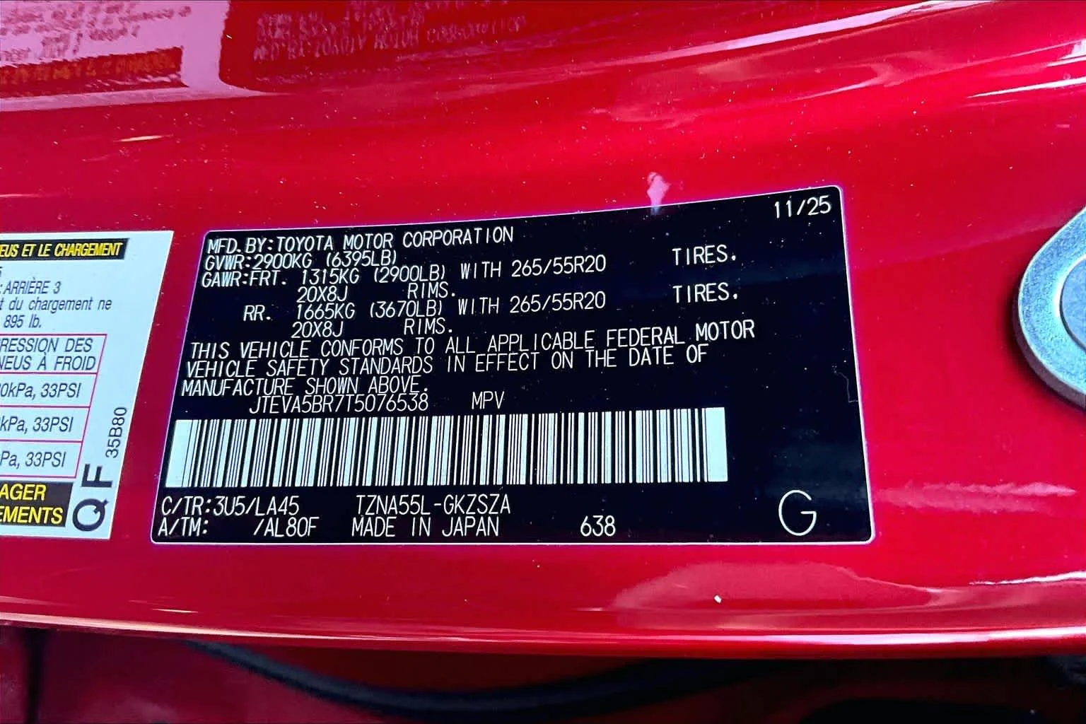 Certified Used 2026 Supersonic Red Toyota Limited image 34