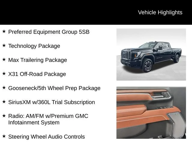 Certified Used 2025 Onyx Black GMC Denali Ultimate image 7