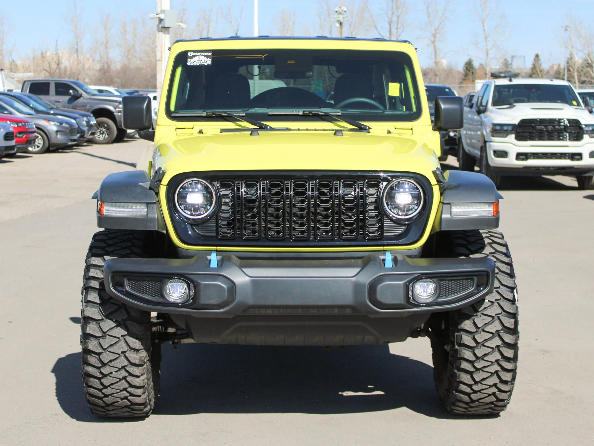 Certified Used 2024 Yellow Jeep Willys * No Accidents | Hybrid | Heated Seats | Trailer Tow Group | Fuel Rims | Apple CarPlay image 11
