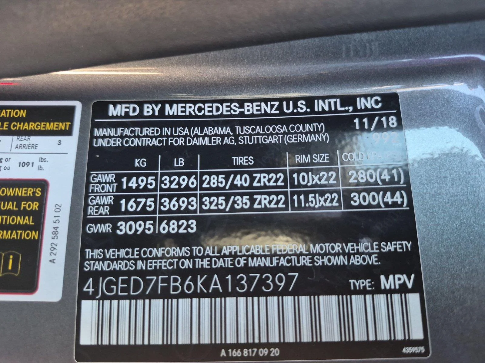 Used 2019 Selenite Grey Metallic Mercedes-Benz AMG® GLE 63 S image 38