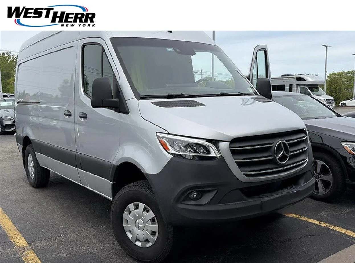 Used 2019 Stone Grey Mercedes-Benz Cargo Van 144” High Roof 6cyl 4x4 image 1