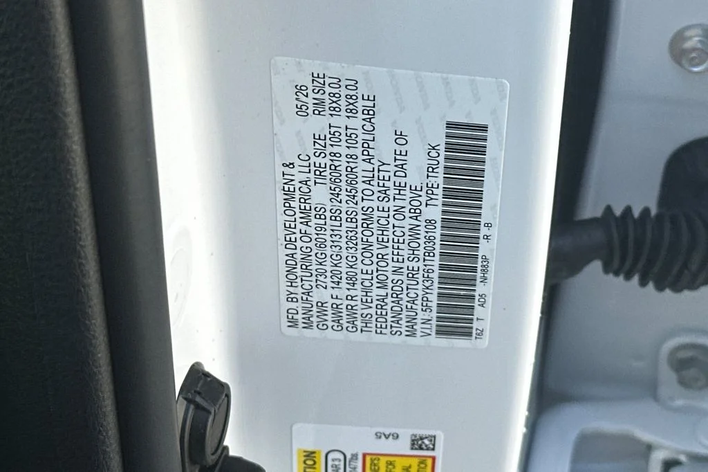 New 2026 Platinum White Pearl Honda TrailSport image 34