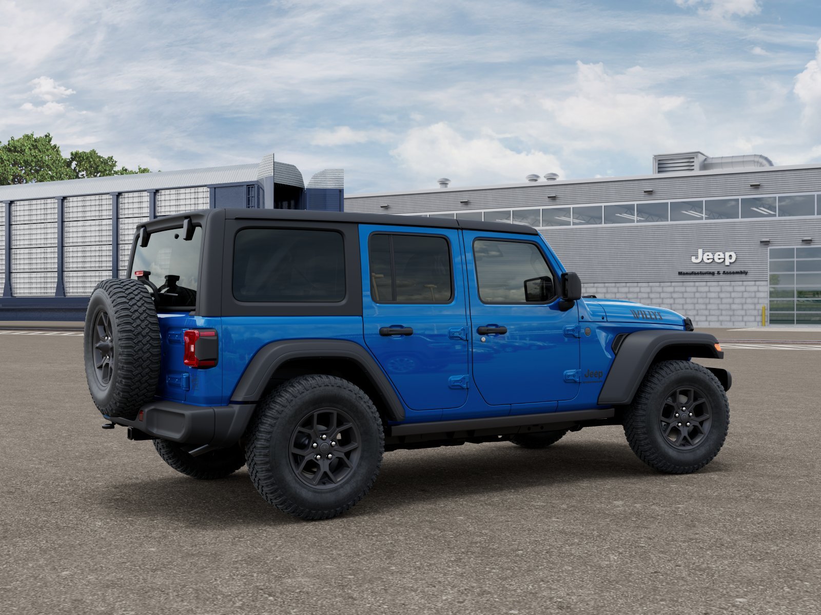 New 2026 Hydro Blue Pearl-Coat Exterior Paint Jeep Willys image 2