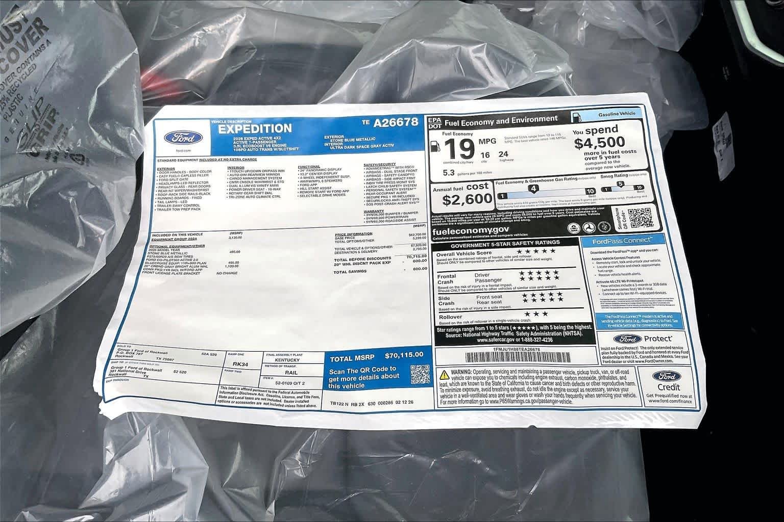New 2026 Stone Blue Metallic Ford Active image 19