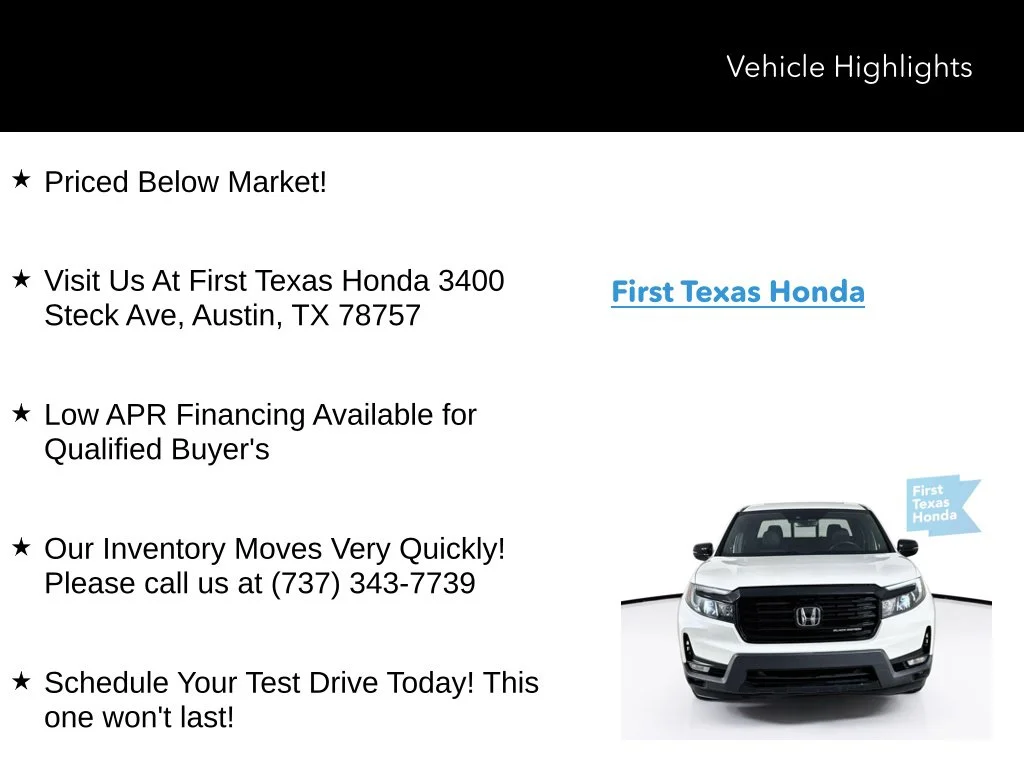 Certified Used 2021 White Honda Black Edition image 10