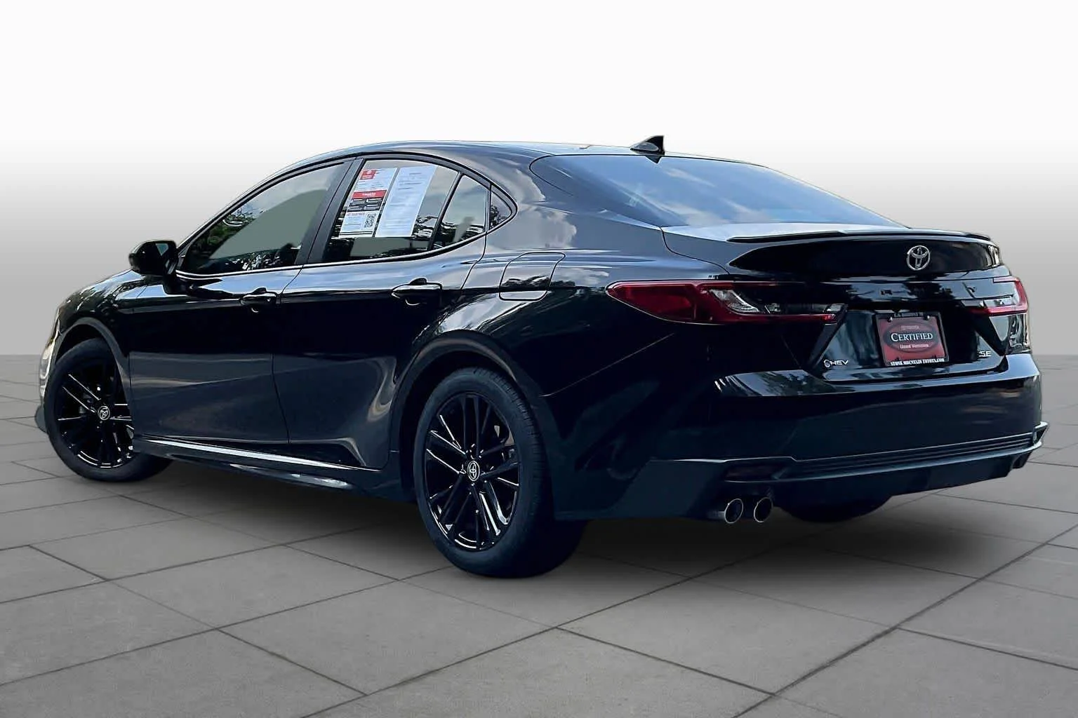Used 2025 Midnight Black Metallic Toyota SE image 12