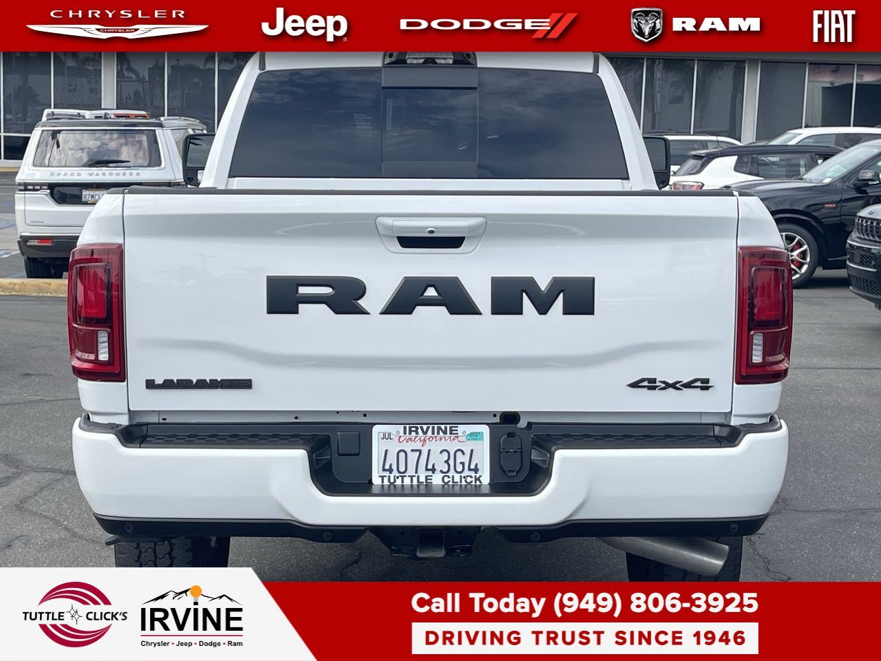 Used 2025 Bright White Clearcoat Ram Laramie image 14