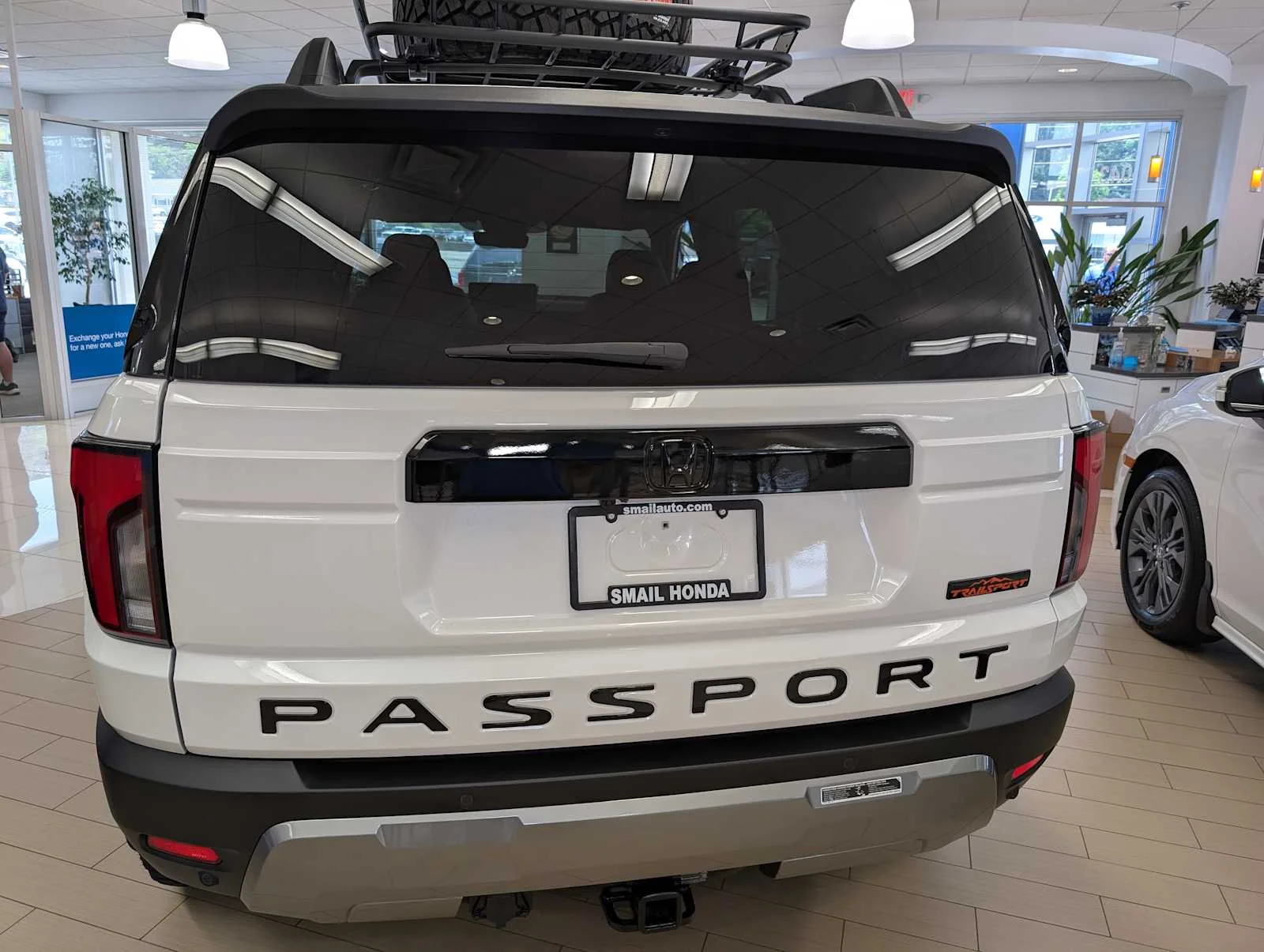 New 2026 Platinum White Pearl Honda TrailSport Elite Blackout image 8