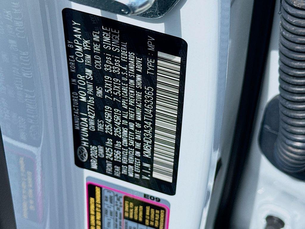 New 2026 Atlas White Hyundai SEL Premium FWD image 23