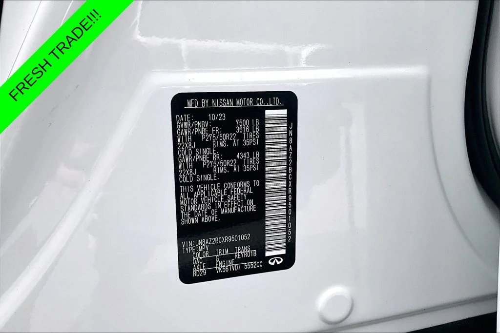 Used 2024 White INFINITI Sensory image 18