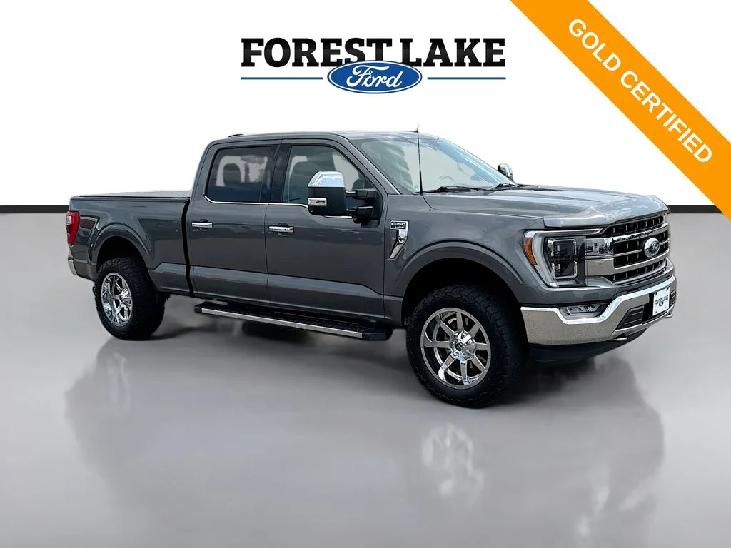 Used 2021 Gray Metallic Ford Lariat image 1