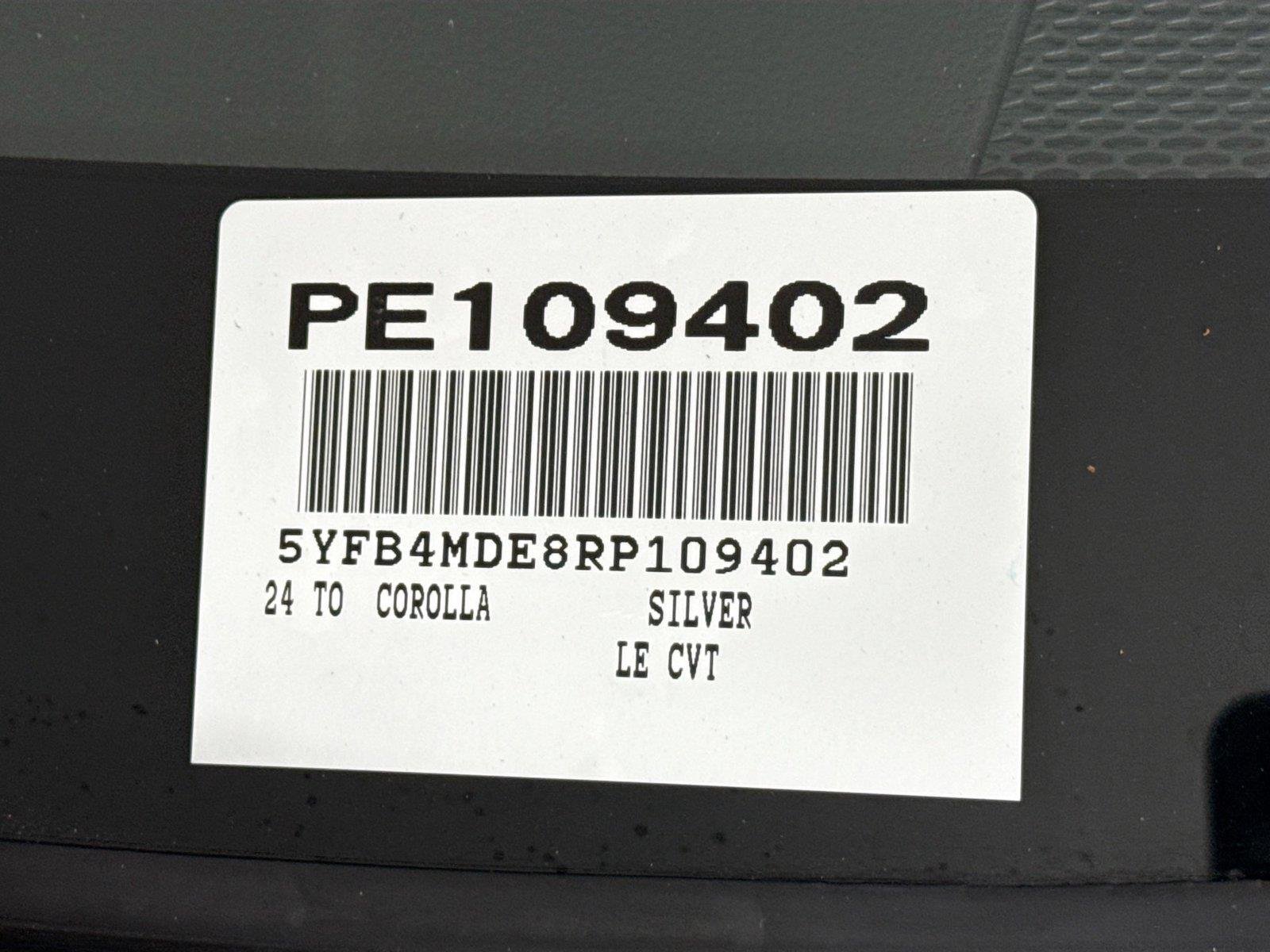 Certified Used 2024 Classic Silver Metallic Toyota LE image 44