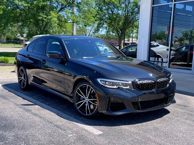 Used 2021 Black Sapphire Metallic BMW M340i xDrive image 1