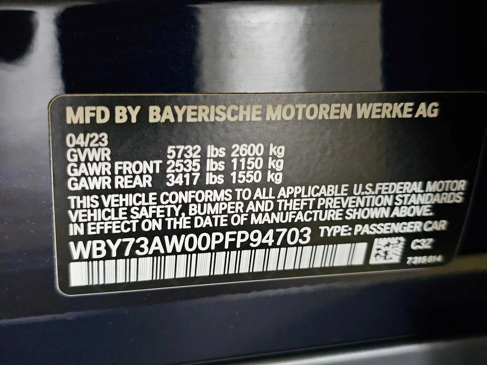 Certified Used 2023 Tanzanite Blue II Metallic BMW eDrive40 image 22