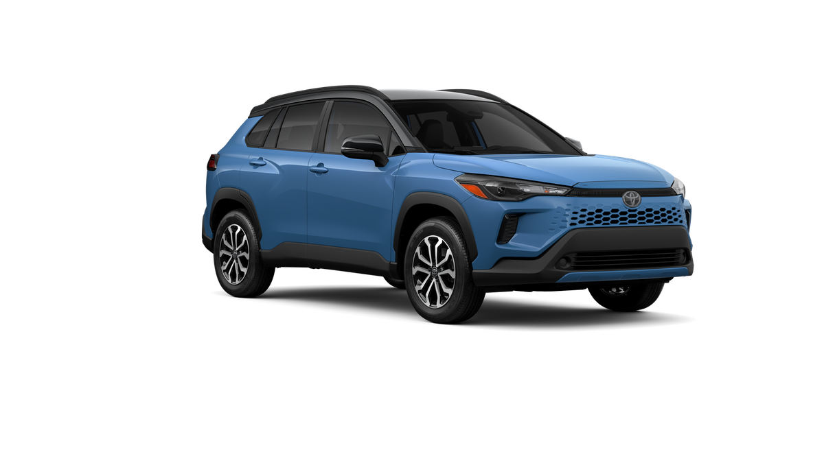 New 2026 Cavalry Blue with Jet Black roof Toyota Hybrid SE image 16