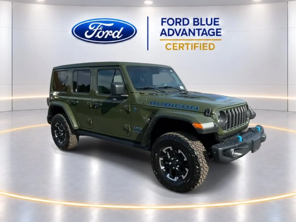 Certified Used 2024 Sarge Green Clearcoat Jeep Rubicon X 4xe image 3