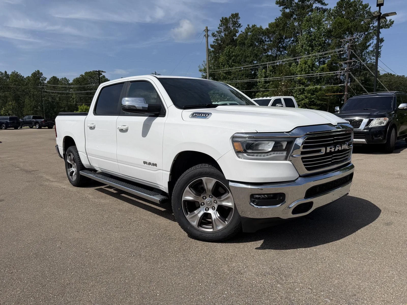Used 2023 Bright White Clearcoat Ram Laramie image 3