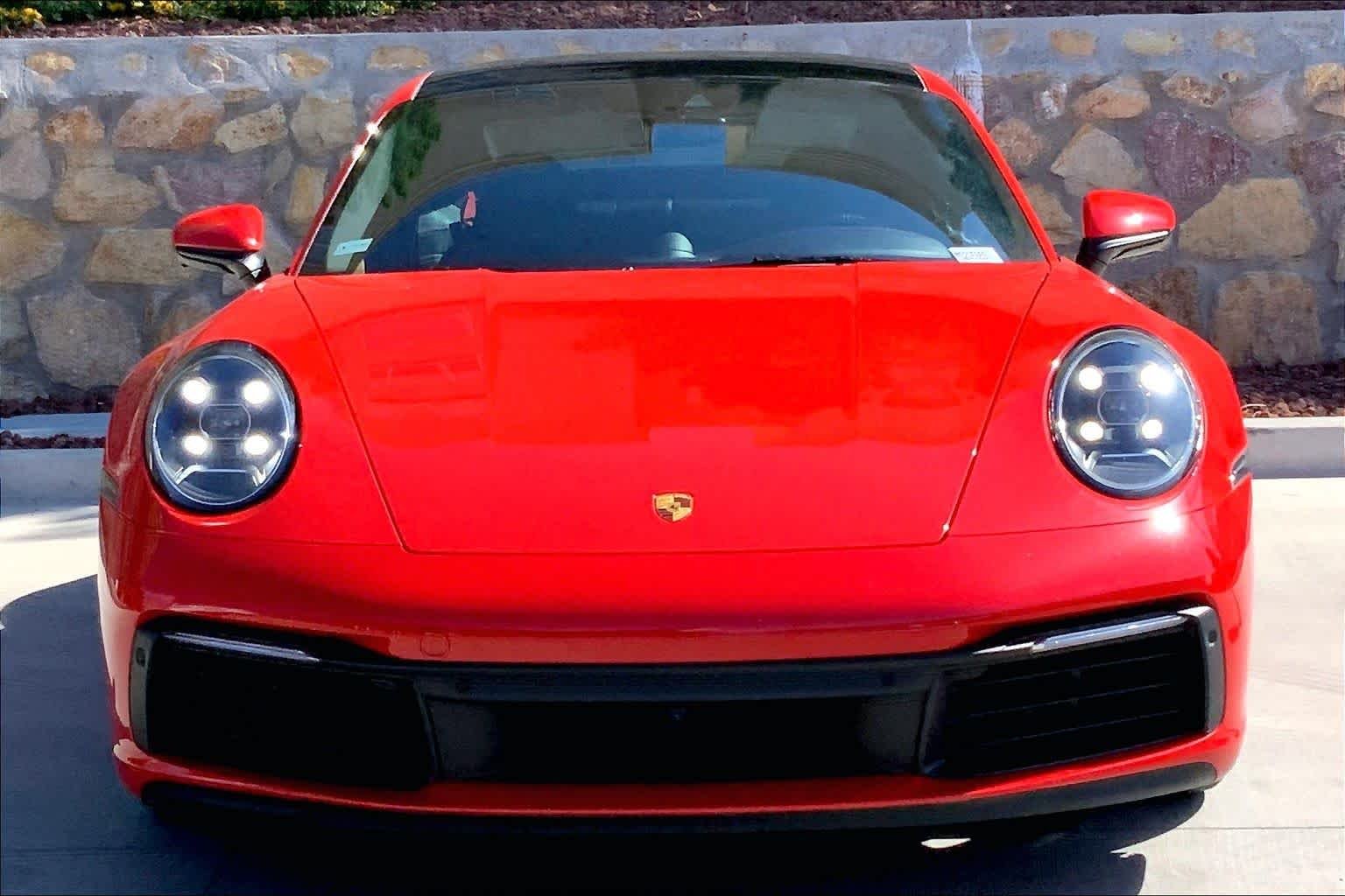 Used 2021 Guards Red Porsche Carrera image 10