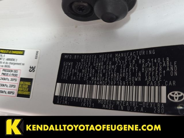 Used 2024 White Toyota LE image 10