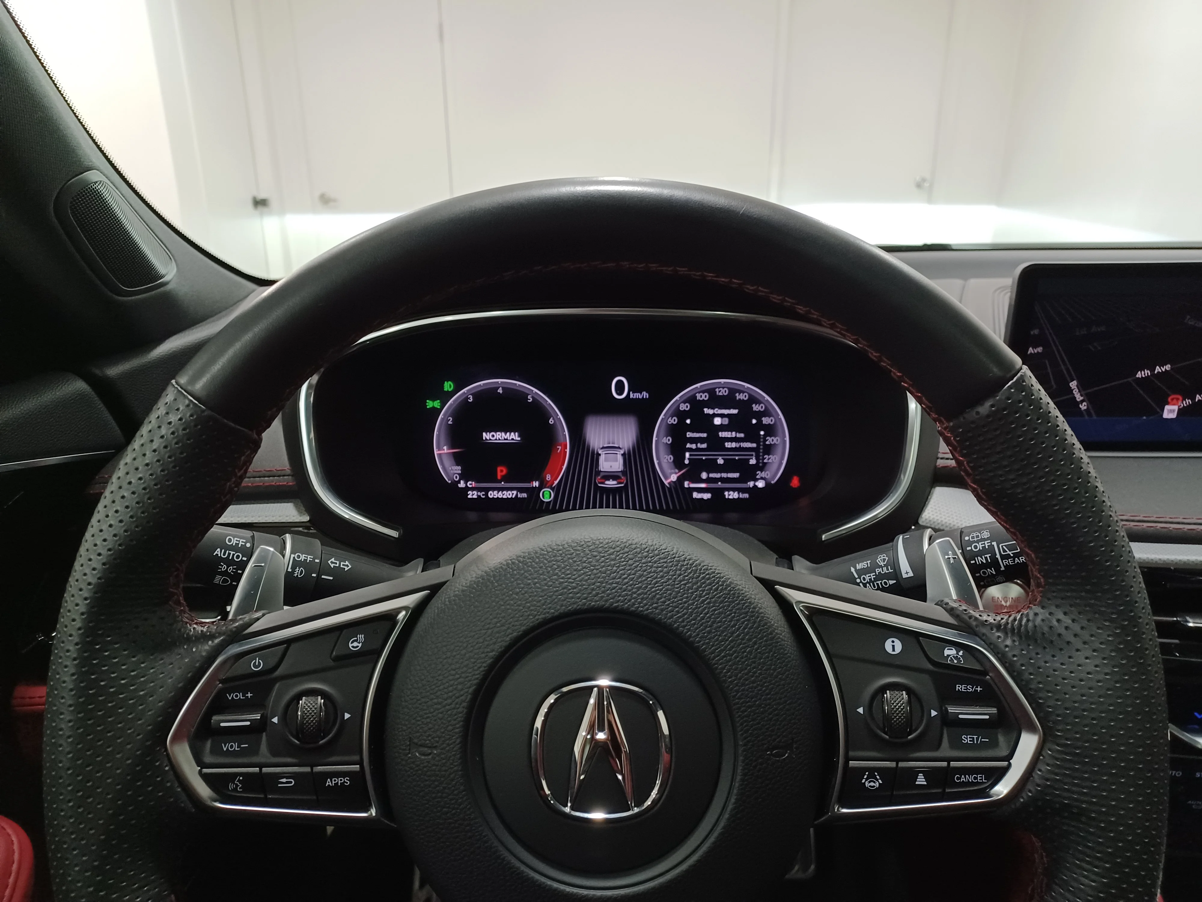 Certified Used 2024 Majestic Black Pearl Acura A-Spec SH-AWD*7 Pass | Adaptive Cruise | Remote Start | Cooled Red Leather | Pano Roof | Htd Wheel image 15