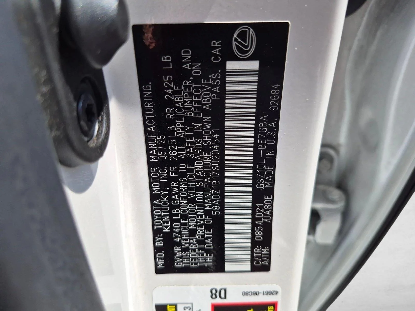 Certified Used 2025 Eminent White Pearl Lexus  image 22