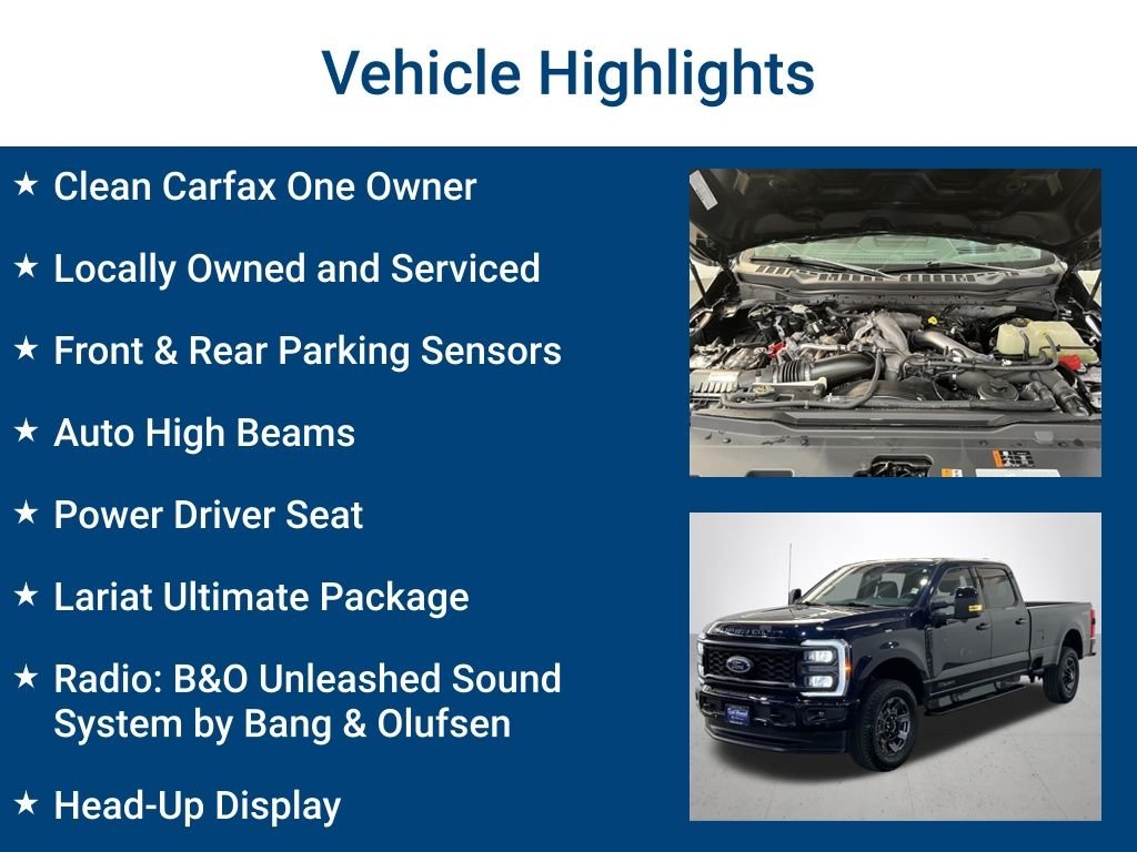 Certified Used 2024 Blue Ford Lariat image 3