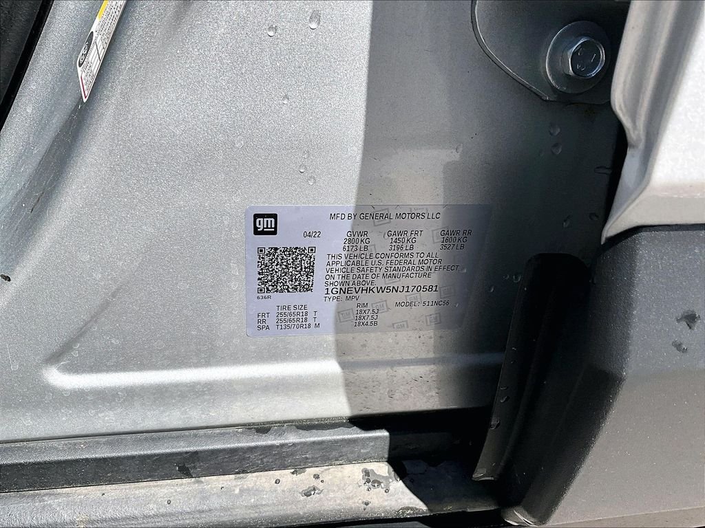 Used 2022 Silver Ice Metallic Chevrolet LT Leather image 37