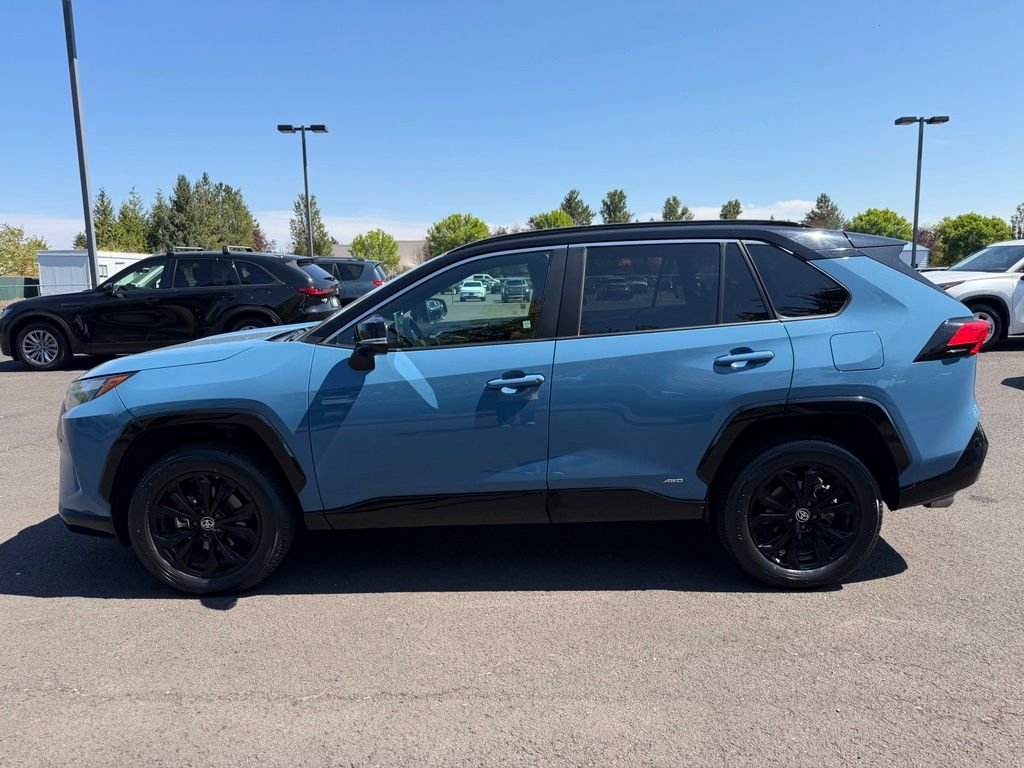 Used 2022 Cavalry Blue/Midnight Black Metallic Toyota XSE image 4