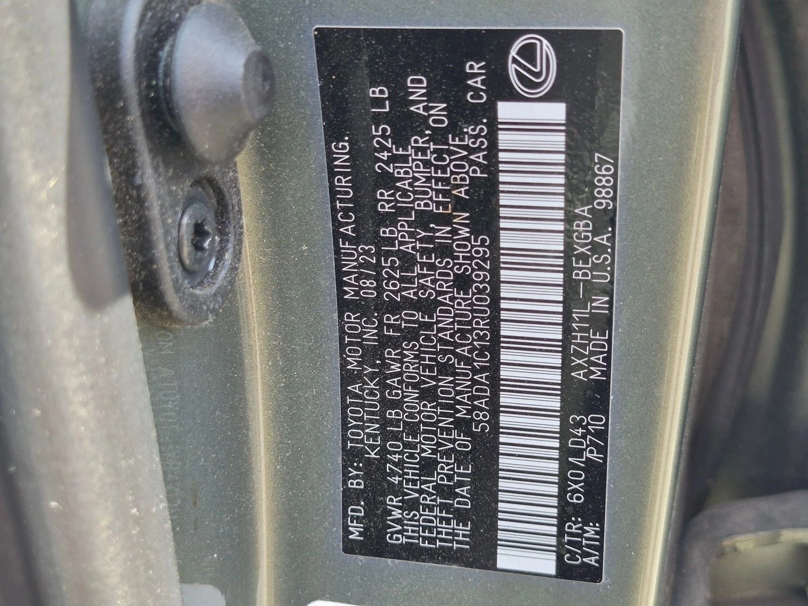 Used 2024 Sunlit Green Lexus ES 300h image 22