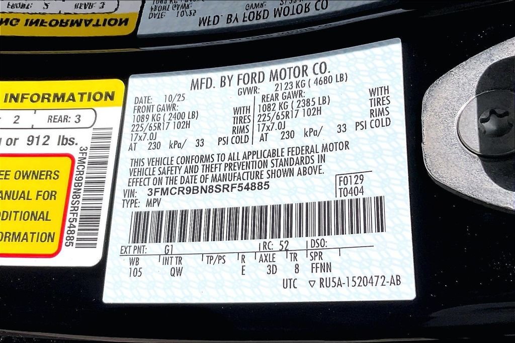 New 2025 Ford Bronco Sport Big Bend 4D Sport Utility