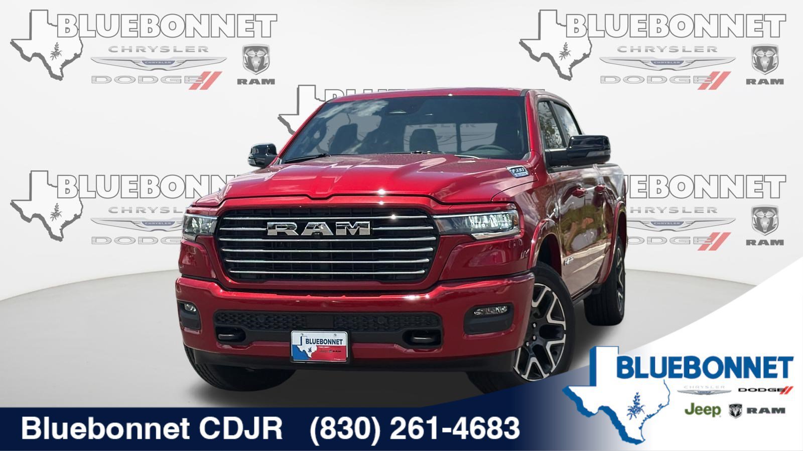 New 2026 Molten Red Pearl-Coat Exterior Paint RAM Laramie image 1