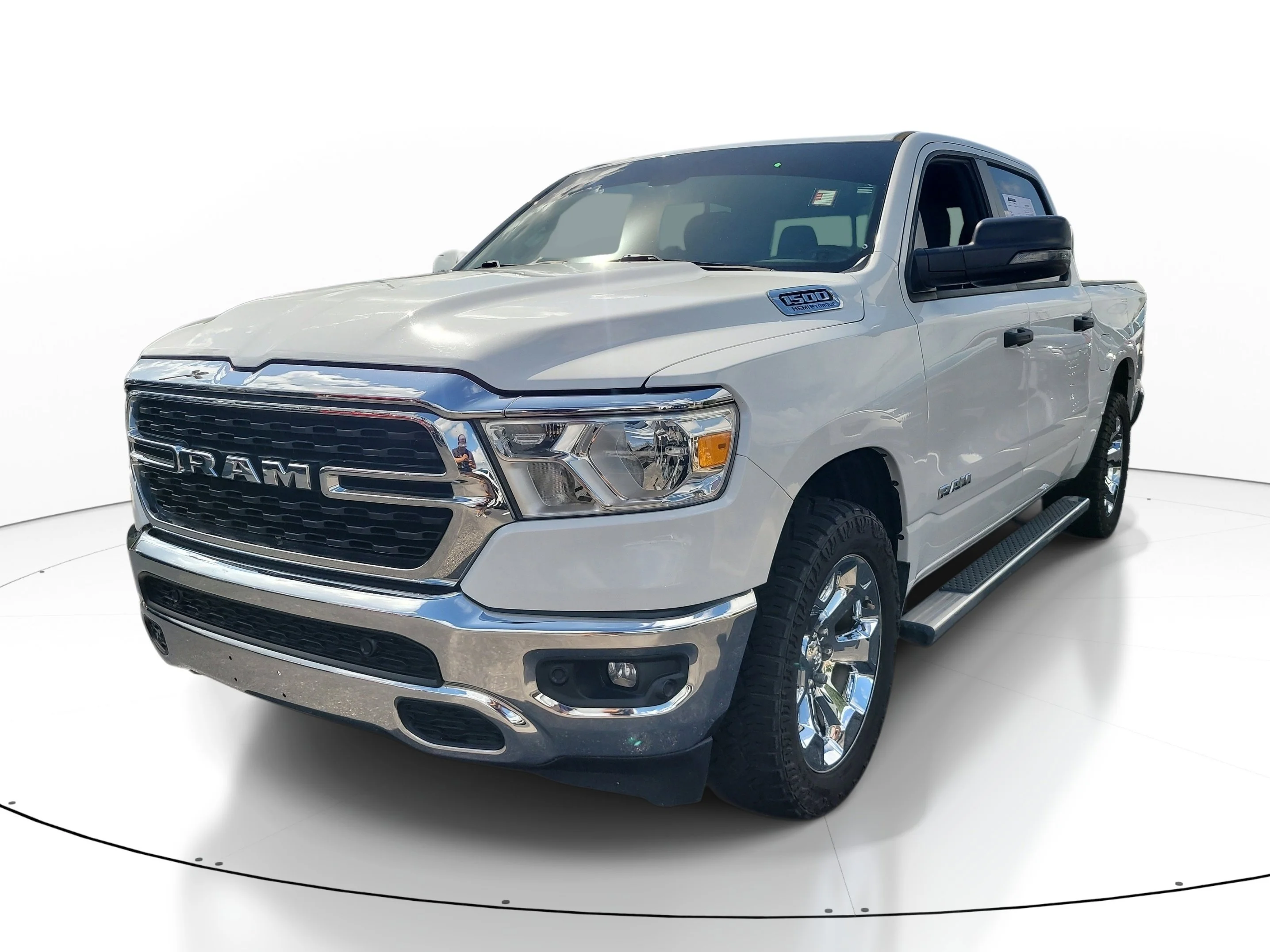 Used 2023 Bright White Clearcoat Ram Big Horn image 3