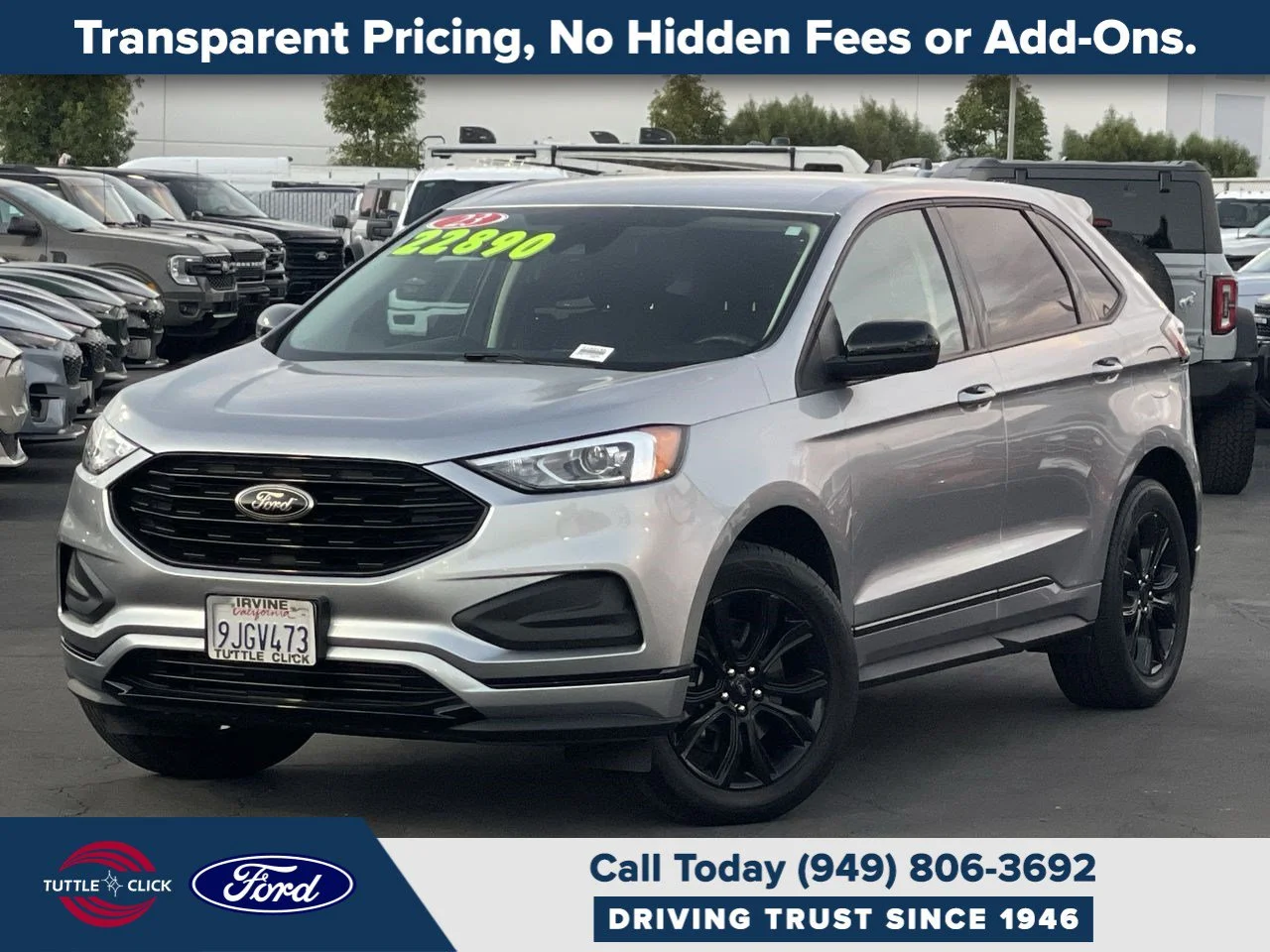 Used 2023 ICONIC SILVER MET Ford SE image 1