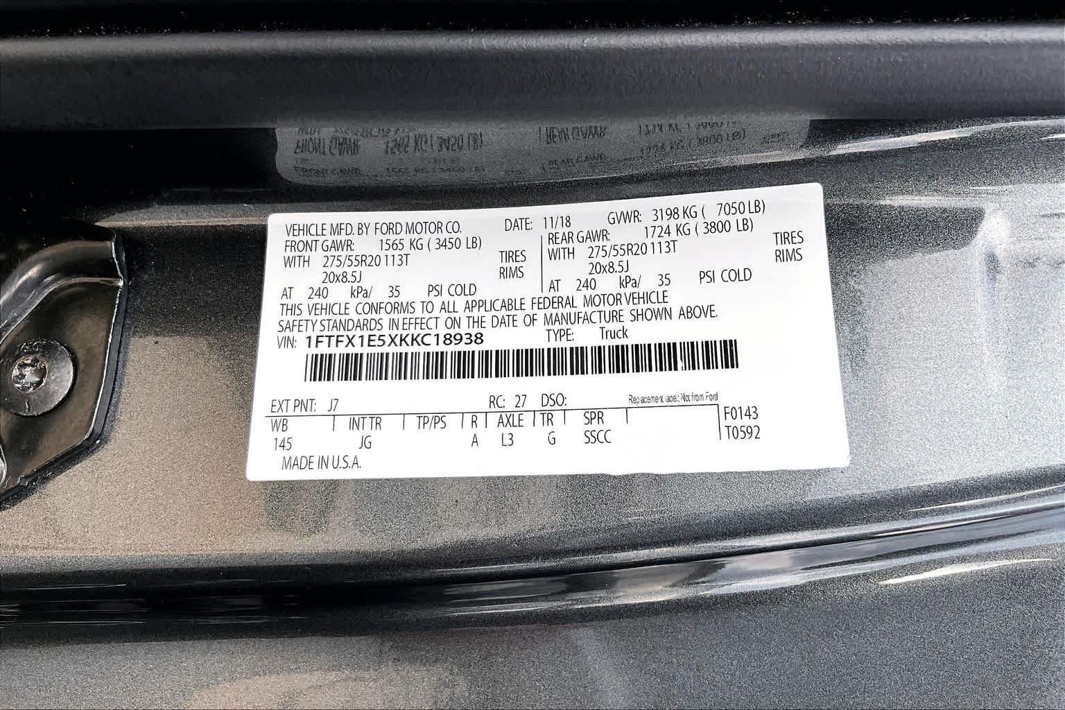Used 2019 Magnetic Metallic Ford XL image 37