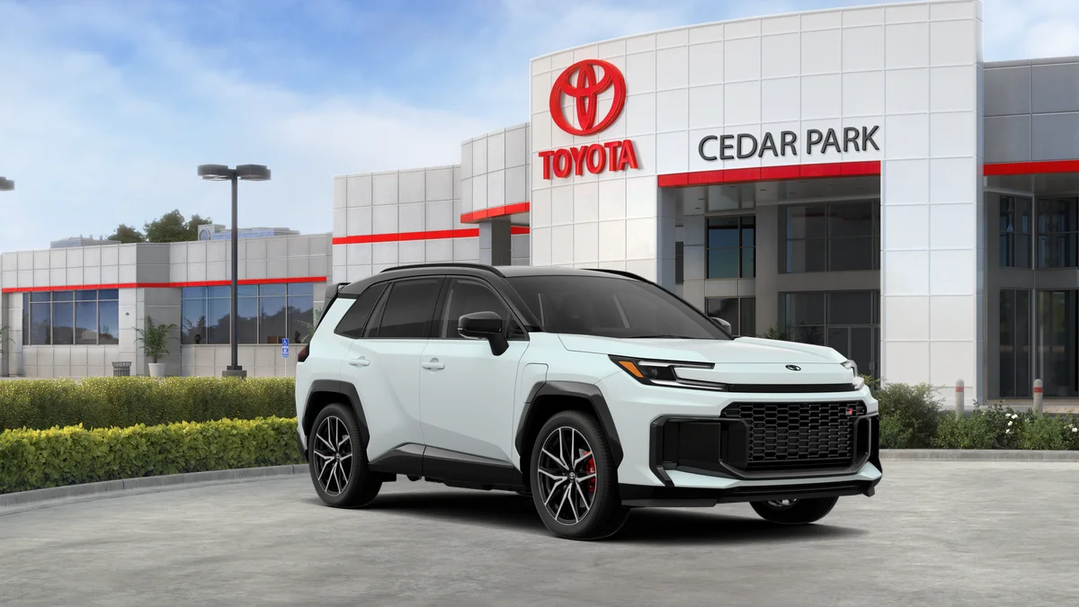 New 2026 Wind Chill Pearl with Midnight Black Metallic roof Toyota GR SPORT image 15